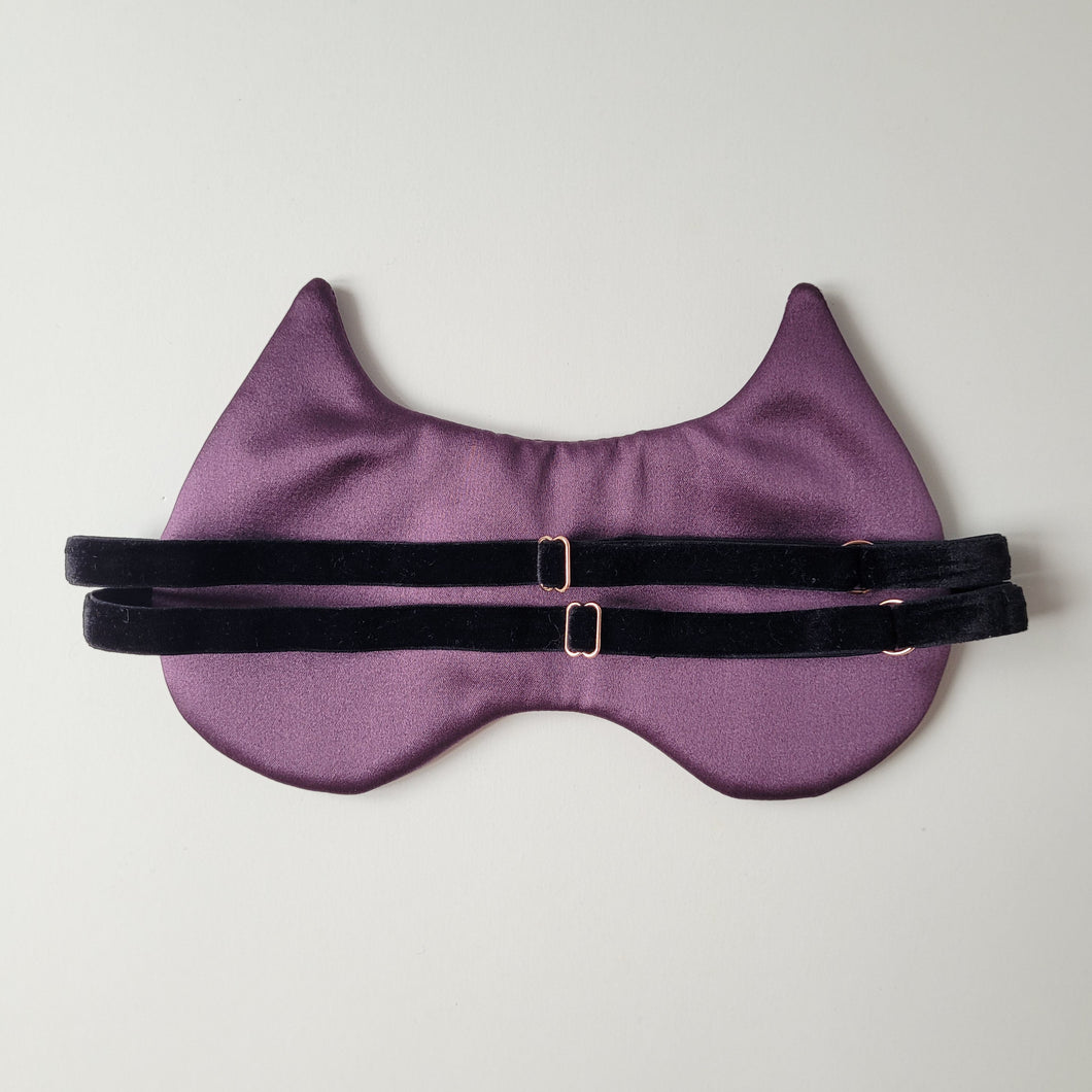 Purple Cat silk sleep mask